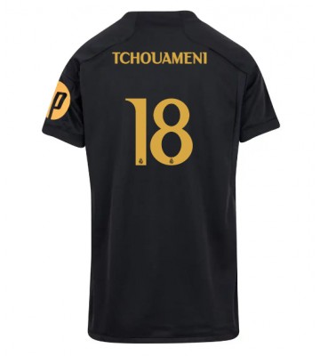 Real Madrid Aurelien Tchouameni #18 Tercera Equipación Mujer 2023-24 Manga Corta